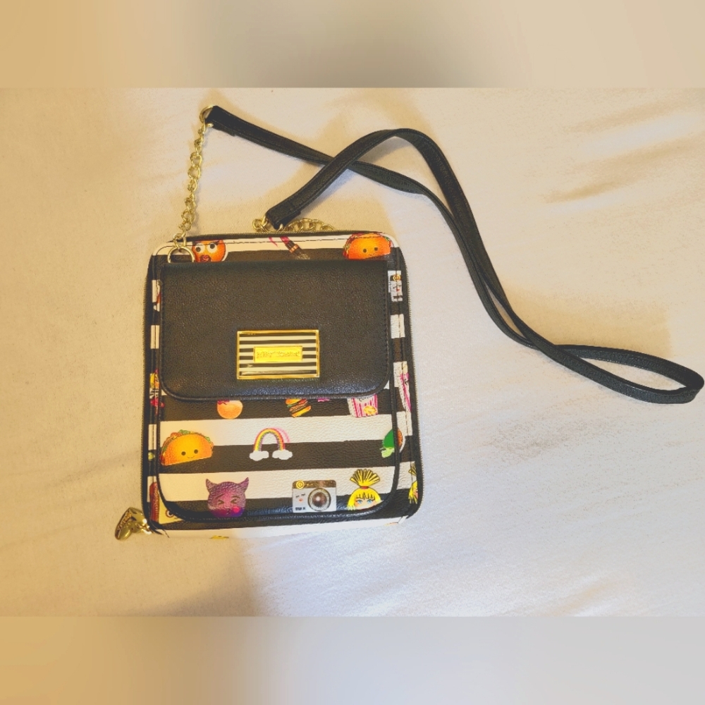 Betsy Johnson Emoji Cross Body Bag